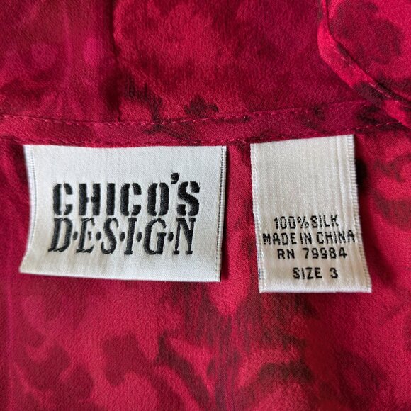 Sheer Chico's Ruffled Blouse - Picture 6 of 6